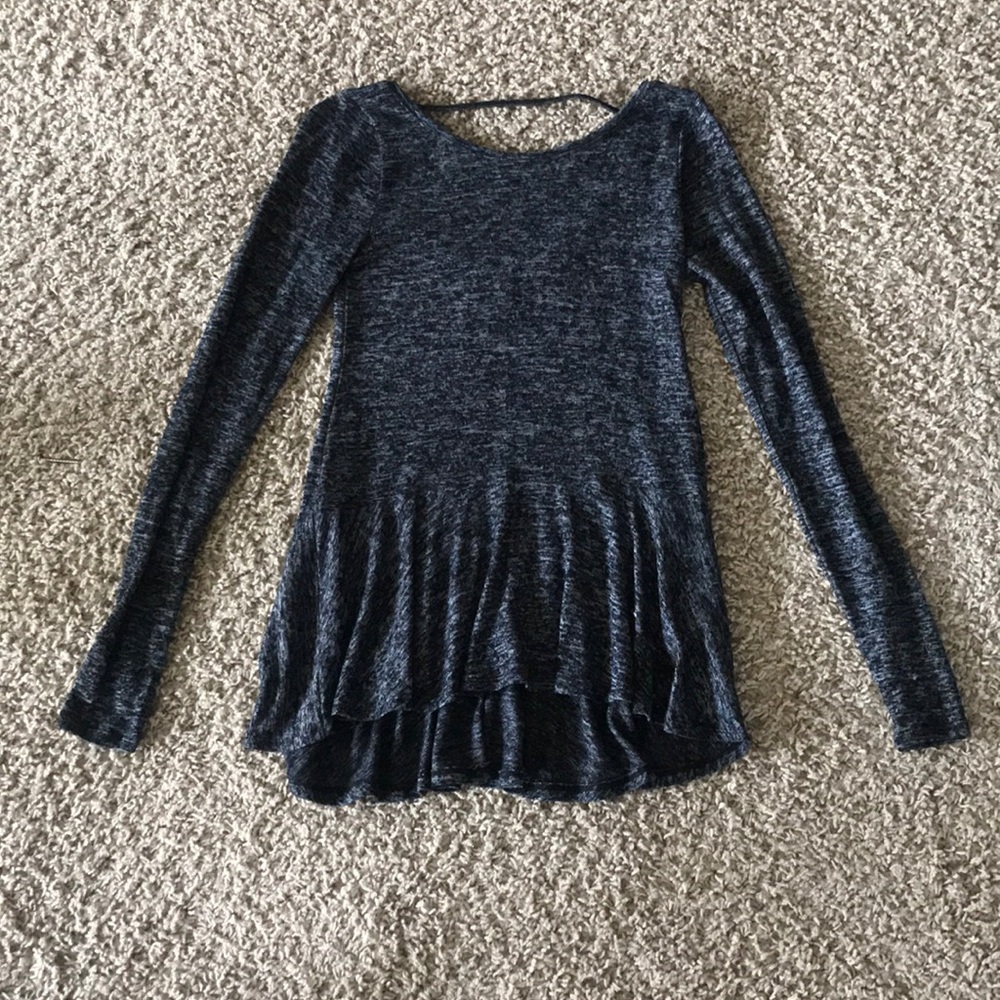 Hollister Grey Long-Sleeve